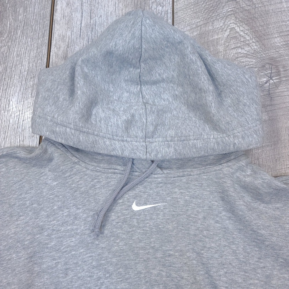 Nike Oversized Fleece Hoodie Womens Small Grey Phoenix Pullover Jumper DJ7668 - Picture 4 of 7